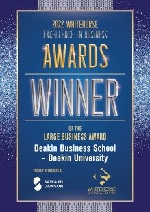 Deakin University - Deakin Business School - Large Business Award Winner