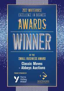 Classic Moves - Abbeys Auctions - Small Business Award Winner