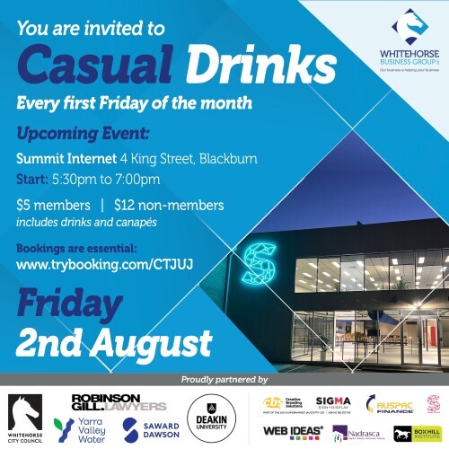 Casual Drinks & Networking - August